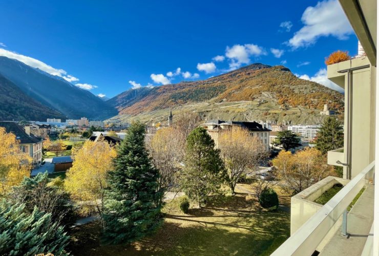 3.5 pièces au centre avec vue imprenable sur les montagnes